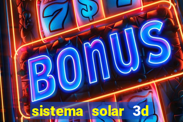 sistema solar 3d em movimento